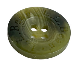 LL Bean Lime Green color plastic Main Front Replacement button .80&quot; - $5.95