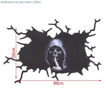 Hot Sale 1PC Horror  Car Window Horror Ghost Head Rear Window Sticker Gl  - £23.42 GBP