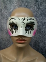 Creepy Cracked Doll Costume Half Mask Crying Broken China Girl Shattered... - €9,22 EUR