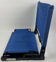 The Stadium Chair Company Blue Bleacher Seat Cushioned Seat Comfort EL T... - £39.95 GBP