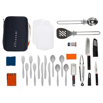 Kitchen Camping Cooking Equipment Kit Outdoor Portable Accessories Utensils New~ - £69.37 GBP