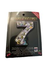 Mary Engelbreit Number 7 Super Magnet Enesco Bumble Bees Flowers - $10.10