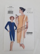 1999 Very Easy Vogue Pattern 7016 Fitted Dress ~ Koko Beall ~ Size 12-14-16 UC - £7.72 GBP