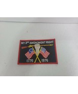 2nd Amendment USA Flag Guns Embroidered 4&quot; Patch Biker Iron On Sew On 17... - £7.65 GBP