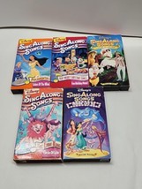 Disneys Sing Along Songs - Aladdin: Friends Like Me, Pocahontas, Lot Of 5 Vhs  - £27.23 GBP