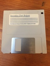 Vintage Macintosh Executive Diet Helper Floppy Disk Ohio Distinctive Software - £19.54 GBP
