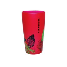 Starbucks Coffee Christmas Holiday 2021 12oz Pink Red Poinsettia Tumbler Lid - £14.71 GBP