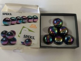 Speks Magnets S. Set Of 6 Round Supersized 33mm Used - £18.93 GBP