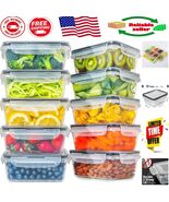 Clear Plastic Food Storage Set: 20 Leakproof Containers for Kitchen Orga... - $72.72 CAD