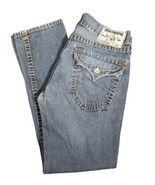 True Religion World Tour MENs Skinny Section Seat Blue JEANS 34x31 - £24.92 GBP