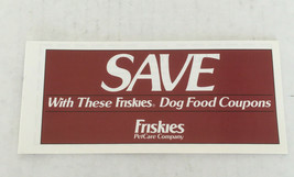 Vintage friskies petcare company coupon booklet cat dog food advertising... - $27.08 CAD