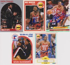 Houston Rockets Signed Lot of (5) Trading Cards - Chaney, Woodson Floyd - $9.99