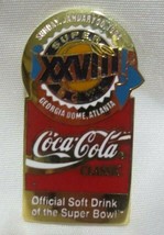 Coca-Cola Super Bowl XXVIII Lapel Pin Jan 30, 1994 - £2.96 GBP