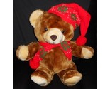 VINTAGE 1986 COMMONWEALTH CHRISTMAS TEDDY BEAR STUFFED ANIMAL PLUSH TOY ... - £41.61 GBP