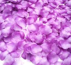 CODE FLORIST 2200 PCS Light Purple Silk Rose Petals Wedding Flower Decoration - £16.46 GBP