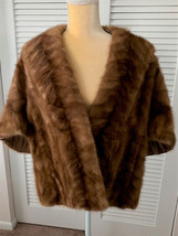 Vintage 1950&#39;s Custom Made Autumn Haze Mink Wrap/Cape/Stole - £67.48 GBP