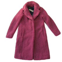NWT J.Crew Teddy Sherpa Coat in Dusty Rose Pink Cozy Furry Jacket XXS 2X... - £108.88 GBP