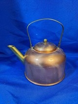 Coppercraft Guild Copper Teapot Brass Handle &amp; Spout Taunton Mass - £33.04 GBP