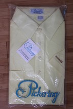 NOS Pickering Kimberton L Yellow Short Sleeve Cotton Poly Polo Shirt Nor... - £44.51 GBP