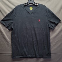 Polo Ralph Lauren Black T-Shirt Mens Large L - Red Logo - £10.79 GBP