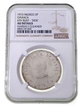 1915 Mexiko 2 Pesos Oaxaca 6. Büste - &quot;DOS&quot; Von NGC Als AU Details Bewertet - $689.93