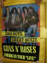 Guns n&#39; Roses Poster G N R and &#39;N GNR Bad Boys Great Noise American Tour Live - £70.60 GBP