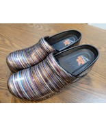 Dansko Womens Pro XP Multicolor Stripe Clogs Print Size EU 39 / US 8.5 - 9 - $721.31 MXN