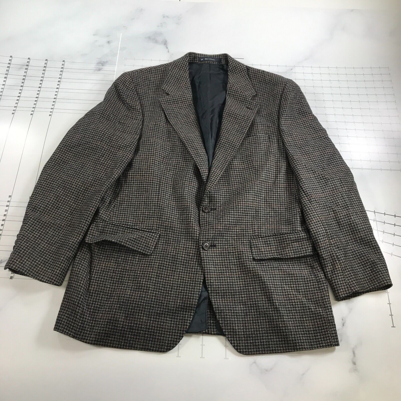 Vintage Polo University Club Blazer SPORTS Mantel Herren 42R Brown Grau ... - $54.44