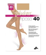 6 Collant riposanti den 40 denari donna opachi Filodoro Gran Riposo comp... - $27.98+