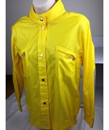 Obermeyer vintage 70s Yellow Nylon Wind Ski Shirt Jacket Womens Small - $101.80 CAD