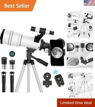 70mm Refractor Telescope for Kids &amp; Adults - 15X-150X Adjustable Magnifi... - €76,18 EUR