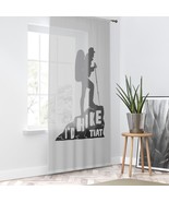 Custom I&#39;d Hike That Hiker Silhouette Photo Curtains - 50&quot;x84&quot; - Polyest... - £50.81 GBP