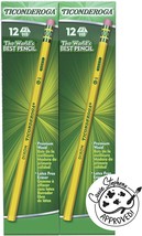 Ticonderoga Wood-Cased Pencils, Unsharpened, #2 Hb Soft, Yellow, 96 Count - $33.99