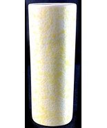 Vintage 1991 FTD Vase Cylinder Shape Speckled Yellow White Bud Vase 6.25... - $7.37 CAD
