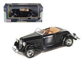 1934 Ford Coupe Convertible Black 1/24 Diecast Model Car by Motormax - $39.28