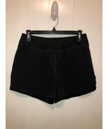 Lands End Womens 3&quot; Inseam Black Lined Quick Dry Swim Shorts Waist 28&quot; - €11,93 EUR