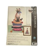 Dimensions Counted Cross Stitch CAT LADY Kit 70-35367 Siamese Pillow Sta... - £11.36 GBP