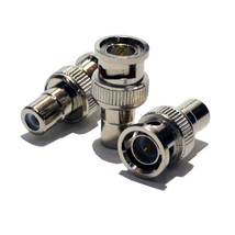 10 pack BNC Male to RCA Female Connector Adapter Coaxial CCTV - £12.11 GBP