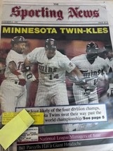 The Sporting News Kirby Puckett Minnesota Twins World Series November 2 1987 - £9.77 GBP