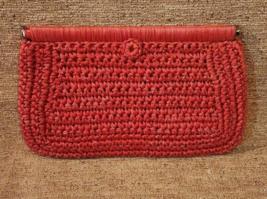 Hand Purse Marshall Field Company Red Made in Italy - £9.31 GBP