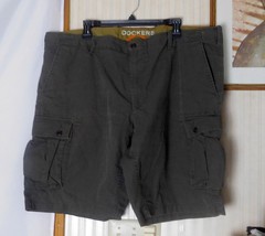 Dockers Men&#39;s Cargo Shorts Size 42 Flat Front 100% Cotton - 6 Pockets - ... - $18.69