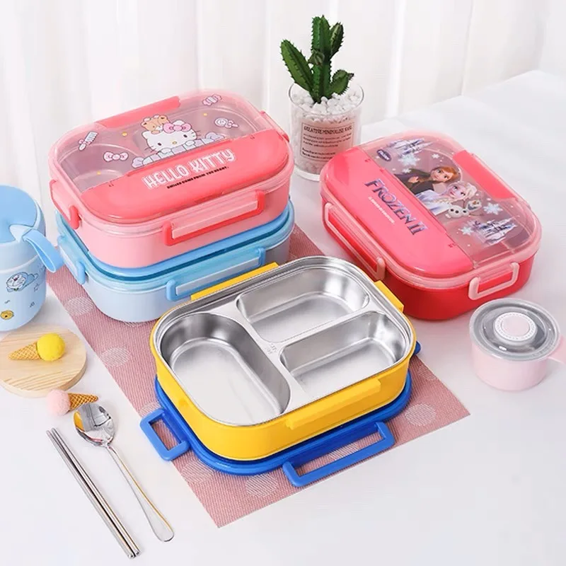 Pokemon Anime Pikachu Portable Lunch Box Cute Cartoon Hello Kitty Stainless - £12.47 GBP+