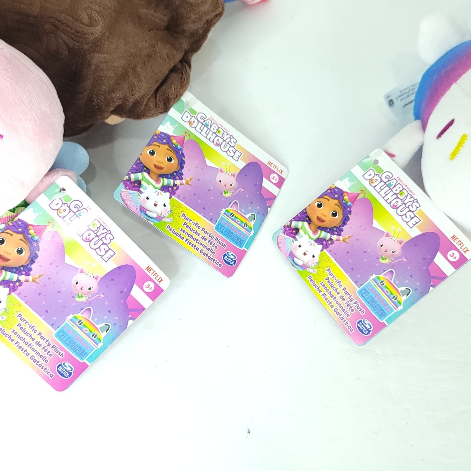Gabbys Dollhouse Gabby Girl Cakey Cat Kitty Fairy Purr-ific Party Plush Lot Of 3 Item image 8