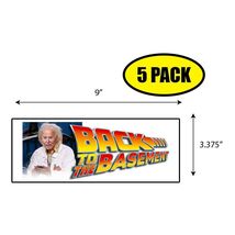5 PACK 3.37"x 9" FJB BIDEN BACK TO BASEMENT Sticker Decal Gift MAGA BS0255 - $6.53