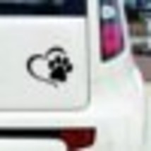 Love foot car stickers heart-shaped footprints cute creative car stickers cover  - £30.44 GBP
