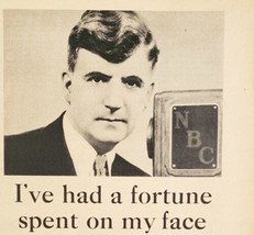1936 Gillette Razor John Kennedy NBC Advertisement Antique Hygiene Ephem... - $27.41 CAD