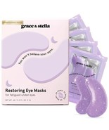 Grace &amp; Stella Restoring Eye Masks - Purple - 24 pair EXP 07/2027 NEW - $21.65 CAD