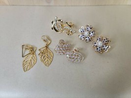 4 sets of  Faux Gold  Pierced Earrings New     39 - £11.07 GBP