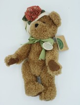 Boyds Bears &amp; Friends &quot;Aleena&quot; 10&quot; White Hat with Pink Flower - Tags - £6.30 GBP