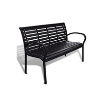 Online Gym Shop Outdoor Patio Bench with Steel Frame - $951.28